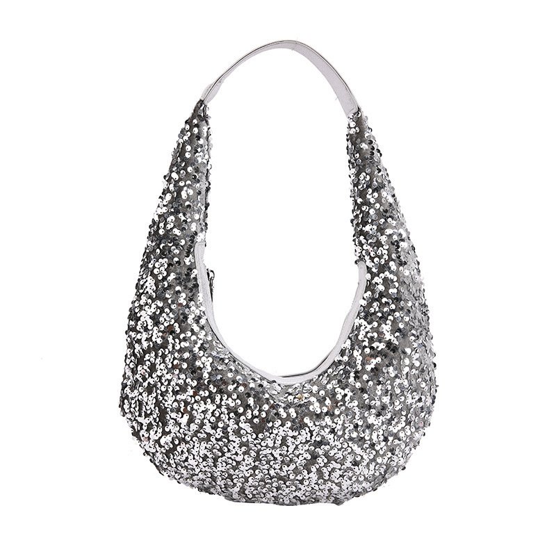 Half Moon Sequins Handbag - Image 8